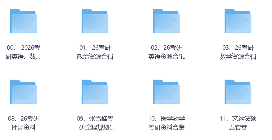 考研相关材料大全
