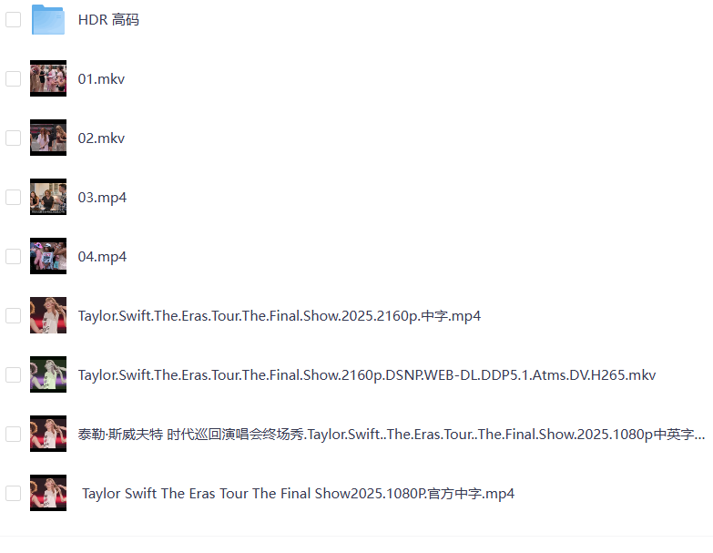 泰勒·斯威夫特：时代巡回演唱会，一个时代的结束(2025) 美国 4K[纪录片/歌舞]