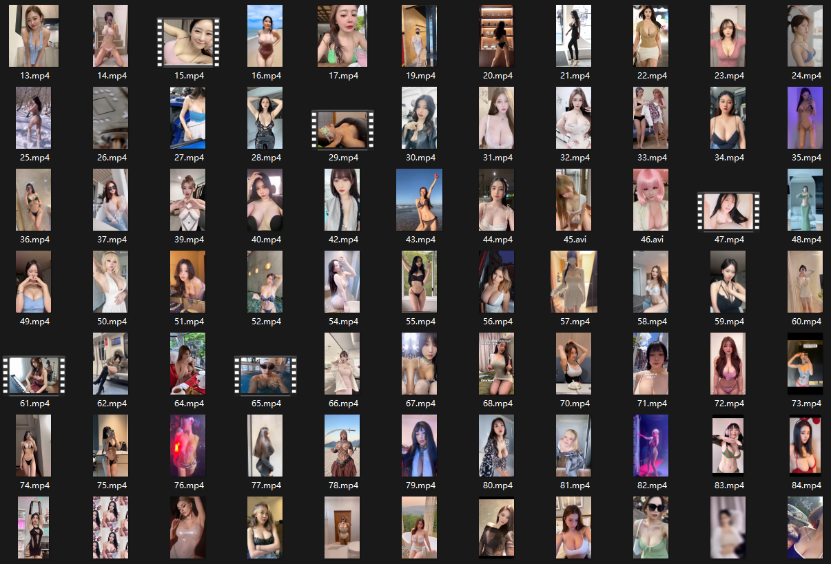 榜单大哥真金白银刷出来的，某音各大博主小姐姐付费视频大合集，整整100部